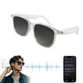 thumbnail image 1 of HZAWHX Bluetooth Sunglasses for Men/Women, AI Translator Powered， 11H Battery, Polarized UV Protection, Smart Eyewear with 110+ Translation Black, 1 of 8