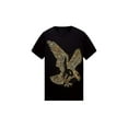 thumbnail image 1 of HZCX FASHION Mens Cool Design Shiny Rhinestone Graphic Tshirts Short Sleeve Animal Skull Crewneck Tees Soft Cotton Tops(Eagle Black,XL), 1 of 5