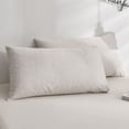 thumbnail image 1 of HZKAICUN Pack of 2 Decorative Outdoor Waterproof Pillow Covers Garden Cushion Sham Throw Pillowcase Shell for Patio Tent Couch 12x20 Inch Beige, 1 of 4