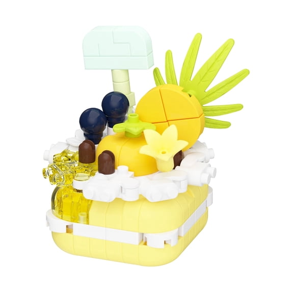 HZLKADAQ Dessert Cake Building Blocks Set, Mini Bricks Food Model Kit, DIY Toy for Kids & Adults, Creative Home Decor & Gift