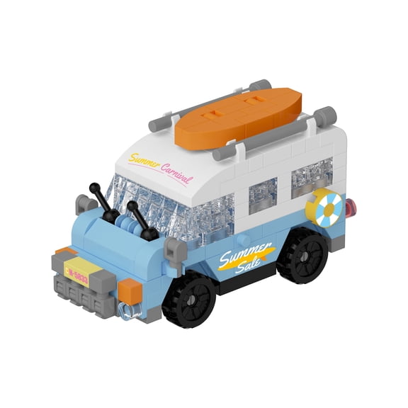 HZLKADAQ Mini Building Blocks Cars Set, 1Count Cute Camper Van & Off-Road Vehicle Models, STEM Construction Toy for Kids & Adults, Educational DIY Bricks Kit, Ideal Gift for Boys & Girls Ages 8+