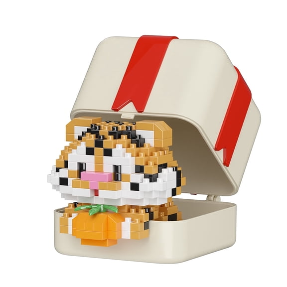 HZLKADAQ Mini Cute Animal Building Blocks Set, Micro Bricks Cartoon Animal in Gift Box, DIY 3D Puzzle Toy, Desk Decor, Creative Gift for Kids Adults, Collection Display