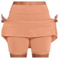 thumbnail image 1 of HZLPFO 4-Way Stretch Skirts for Women High Waisted Work Casual Golf Tennis Skirt Skorts with Pockets Womens Mini Skirts Orange,XL, 1 of 6