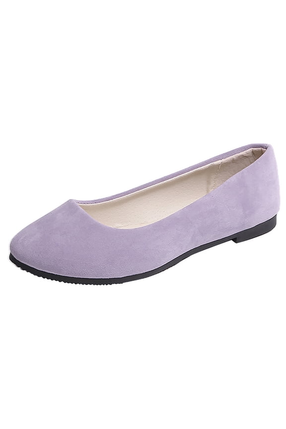Flat Shoes For Women,Women's Slides Rhinestone Wedding Flats Shoes Slip-on Backless(Purple,6.5-7)