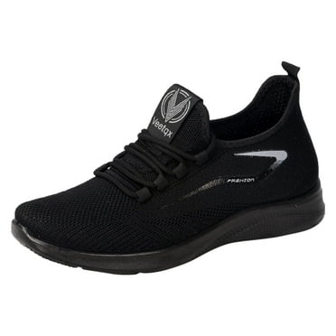 HZLPFO Mens Non Slip Work Shoes Slip On Water Resistant Walking Sneakers Black,11