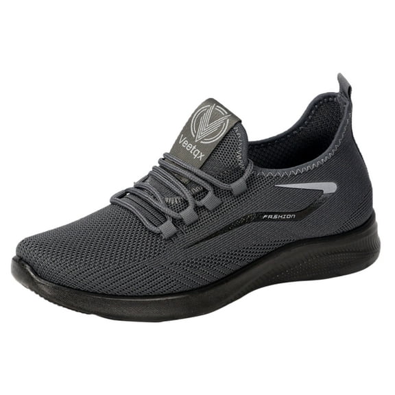 HZLPFO Slip On Shoes for Men - Casual Comfortable Athletic Walking Sneakers for Men(Z01-Grey,10.5)