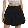thumbnail image 1 of HZLPFO Womans Skirts Tennis Skirt Pleated Athletic Skirts with Pockets Shorts High Waisted Golf Skort for Workout Pickleball Black,M, 1 of 7