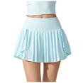 thumbnail image 1 of HZLPFO Women's Mini Skirt Pleated Tennis Skirts for Women High Waist Golf Skirt Tummy Control Athletic Skorts for Pickleball Workout Sky Blue,L, 1 of 7