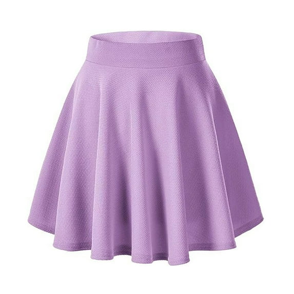 HZLPFO Women's Skirts Pleated Tennis Skirt with Shorts High Waisted Golf Skort Mini Skirt Workout Skirt Athletic Skorts with Pockets Purple,L