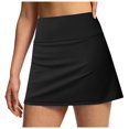 thumbnail image 1 of HZLPFO Women's Tennis Skirt Shorts High Waisted Golf Skorts with Pockets Workout Athletic Casual Outfit Clothes Skirts for Women Mini Black,S, 1 of 6