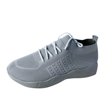 HZLPFO Womens Running Shoes Lightweight Walking Shoes Non Slip Comfortable Fashion Sneakers Grey,7