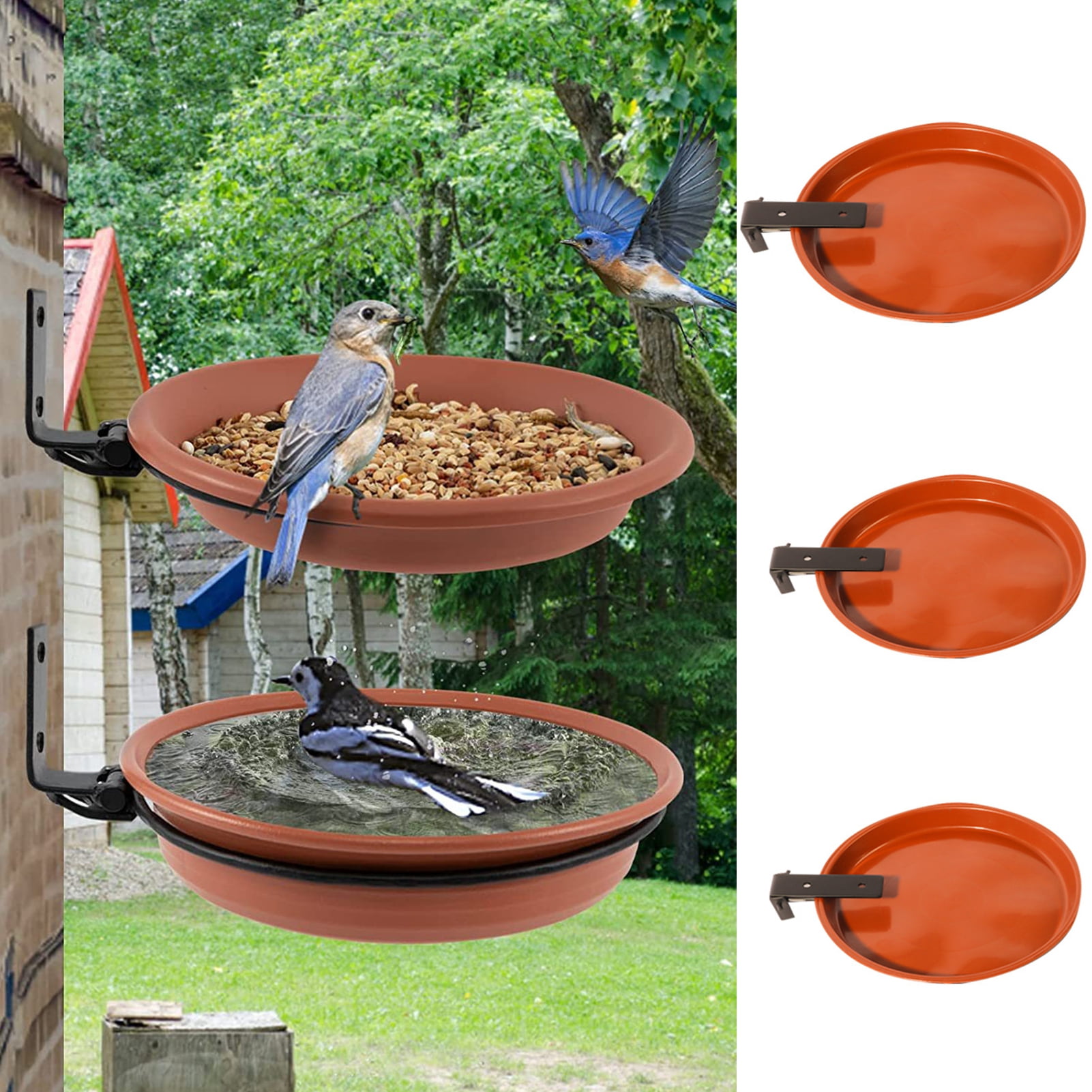Photo inspiration: Picture Idea: Hzlxw 2 In 1 Hanging Bird Bath Hummingbird Feeder Weather