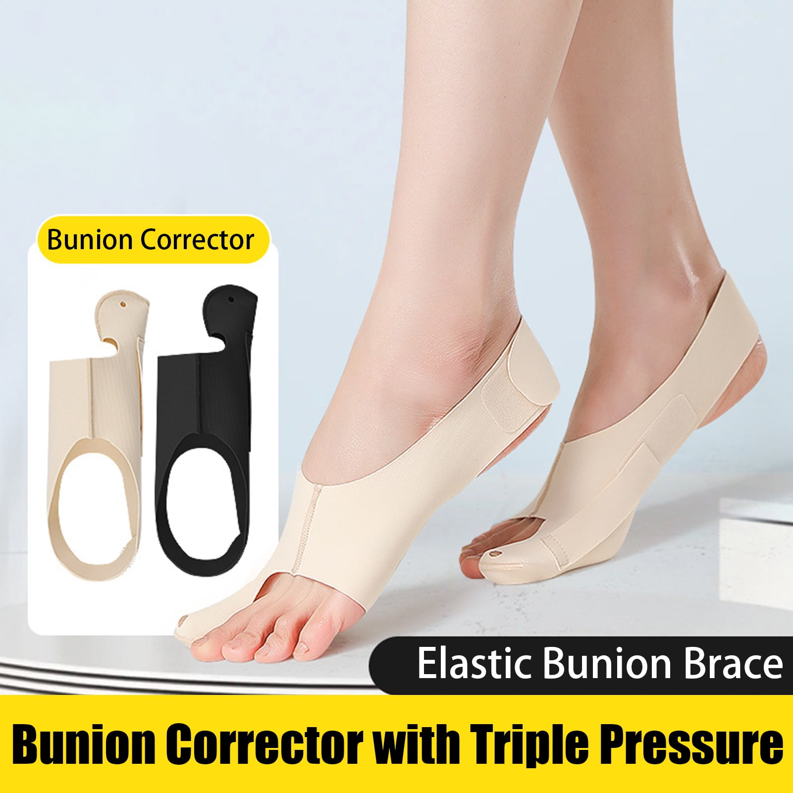 HZLXW Bunion Corrector Toe Straightener Socks Adjustable Big Toe Relief
