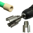 thumbnail image 2 of PVC Pipe Threader Kit For Electric Drill - 1/2\" 3/4\" 1\" NPT Round Threading Dies Set 2 of 5