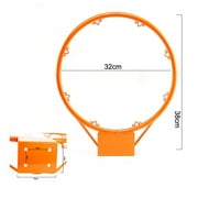 HZLXW Steel Basketball Hoop Rim Replacement Sturdy Structure High Resilience Easy to Install Indoor Outdoor Use Regulation Size Basketball Hoop Set