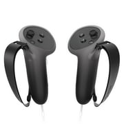 HZLucki Upgraded Controller Grips Compatible with Meta Quest 3S/Quest 3 Accessories, Extended Gradient Silicone Controller Strap, Widened Adjustable Knuckle Straps Fits Most Hands Black