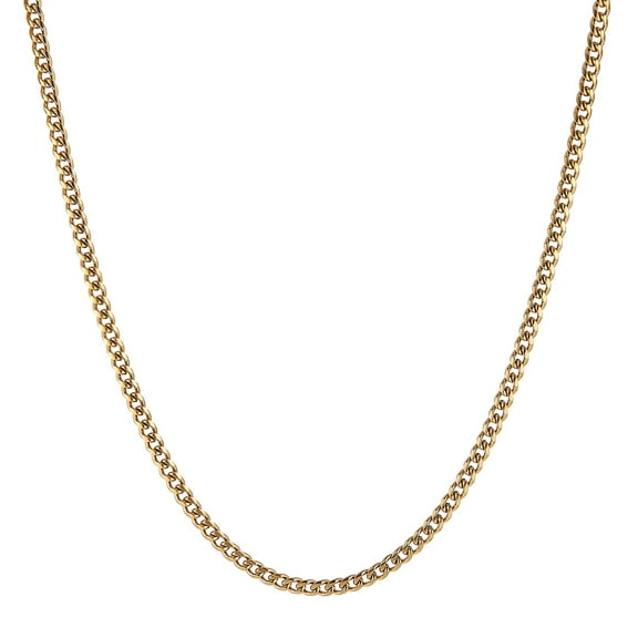 HZMAN 5mm Cuban Link Chain for Men, Stainless Steel Waterproof Necklace