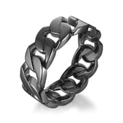HZMAN Black Chunky Cuban Chain Cuff Bracelets for Women 24.5mm Wide Thick Bangle Bracelet Hip Hop Open Hinge Wrist Cuff Bracelet Jewelry Gift