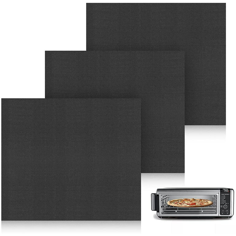  3PCS Air Fryer Oven Liners and 3PCS Mesh Grill Mats Compatible  with Ninja Foodi SP101 SP201 SP301, 12inch Reusable Liner for Bottom of  Oven and Non-Stick Air Fryer Toaster Oven Mat