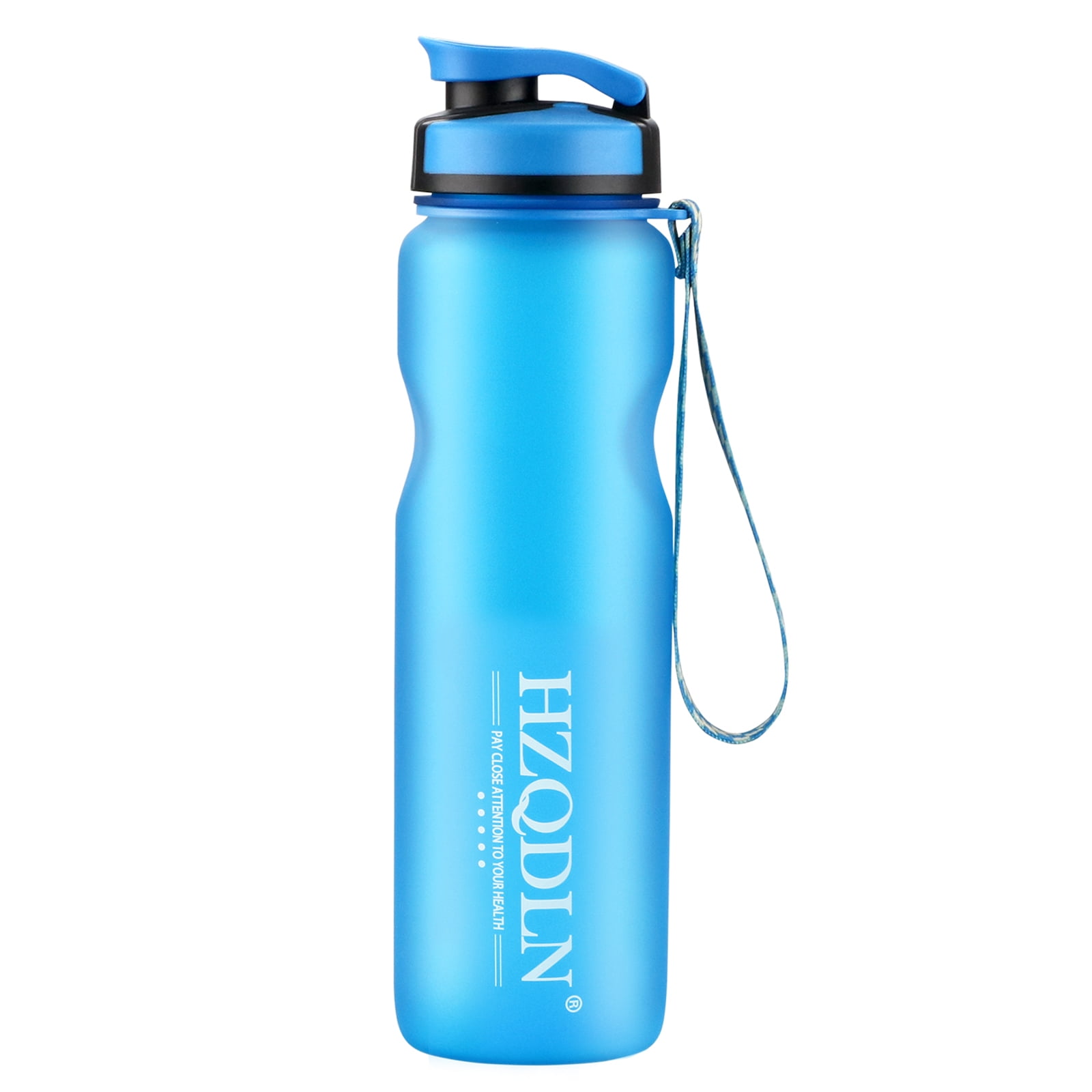 1 x 700ml Water Bottle with Coloured Flip Straw Lid - Tritan BPA