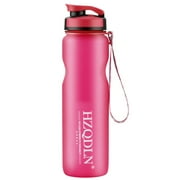 HZQDLN 36oz Motivational  Water Bottle, BPA-free insulated  Water Bottle,Water Bottle with Leak Proof Flip Top Lid, for Travel Yoga Running Outdoor Cycling and Camping-Pink