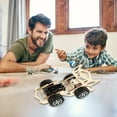 thumbnail image 1 of HZRSLY DIY Wooden Car Toy Kit, Paintable and Customizable Mechanical Model, Educational STEM Building Set for Young Makers, 1 of 9