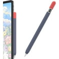 thumbnail image 1 of HZSY Electronics Duotone Apple Pencil (USB-C) Case 2023 Silicone Ultra Thin Proteative Cover Skin Apple Pencil Sleeve Anti-Slip Grip Compatible with Apple Pencil USB C (Midnight Blue+Red), 1 of 4