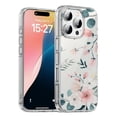 thumbnail image 1 of HZSY. Protective Gel Phone Case for iPhone 16 Pro Max - Printed Pink flower cluster, 1 of 5