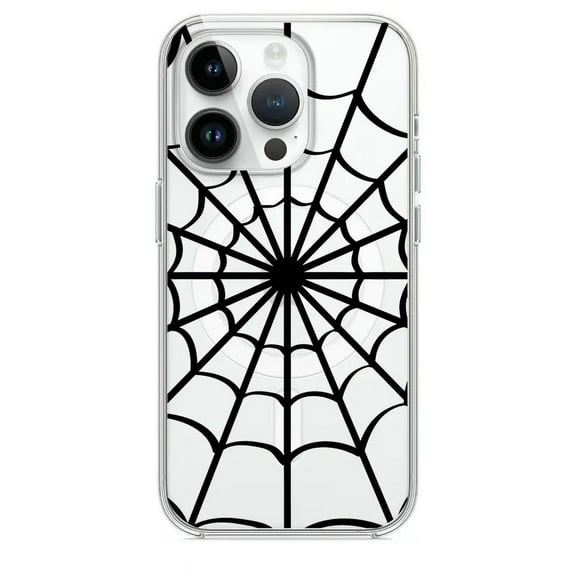 HZSY.for iPhone 16 Pro Max magsafe magnetic ultra-thin mobile phone case-Spider Web