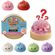 HZYZ 4" Rainbow Mystery Squishy Dumplings, Ratio 172 Hunt Glitter Limited Squishy Dumpling Mystery Boxs, Relief Sensory Stress Squeeze Balls Dumpling Squishy Toys for Everyone Anxiety Relief, Blue