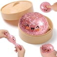 thumbnail image 1 of CQHVKQ 4" Squishy Dumpling Toys Giant, Jumbo Giant Glitter Dumpling Squishies Toys with Steamer Box, Soft Sensory Dumpling Toys, Large Stress Relief Squishys Dumplings for Everyone Anxiety Relief, E, 1 of 9