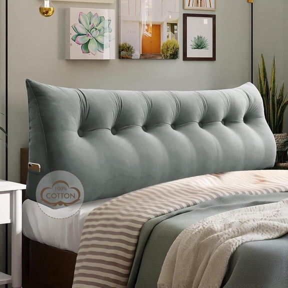 HZshop Headboard Pillow for Bed & Daybed, Reading Back Support Cushion, Washable Cover