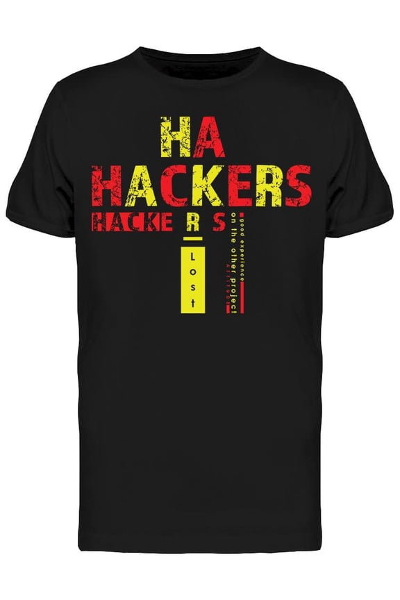Ha Hackers T-Shirt Men -Image by Shutterstock, Male x-Large