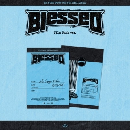 Ha Sung Woon - Blessed - Film Pack Version - incl. 8pc Photo Print Set, Folded Poster, Lyrics Paper, Film Photo, Sticker Set Photocard - Music