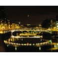 thumbnail image 1 of Posterazzi DPI1799877LARGE HaPenny Bridge River Liffey Dublin Ireland Poster Print by The Irish Image Collection, 32 x 24 - Large, 1 of 3