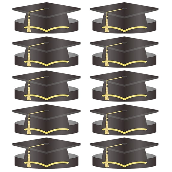HaCpiu 2026 Graduation Congrats Grad Cap Toppers, 10Pcs Class of 2026 Graduation Party Decorations, Graduation Gifts for High School & College Party Decor Supplies
