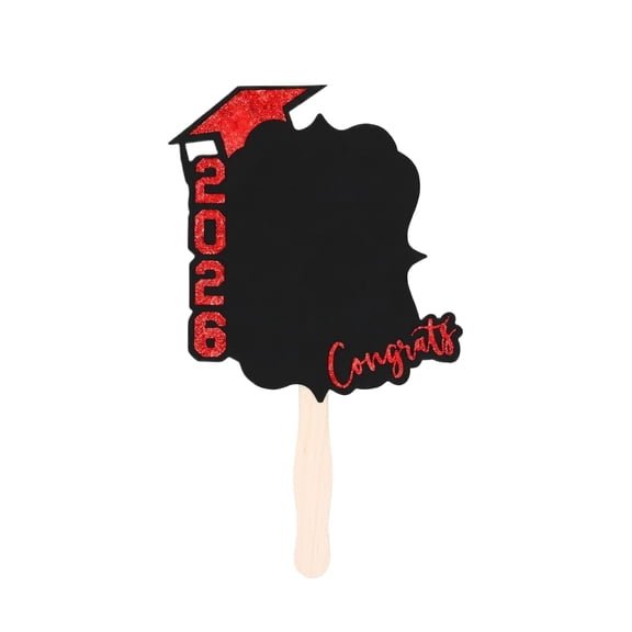 HaCpiu 2026 Graduation Hand Fan, 11.8" Graduation Commemorative Fans Decorations for Class of 2026, Graduation Party Decorations for Photo Booth, Grad Party Supplies & Graduation Gifts