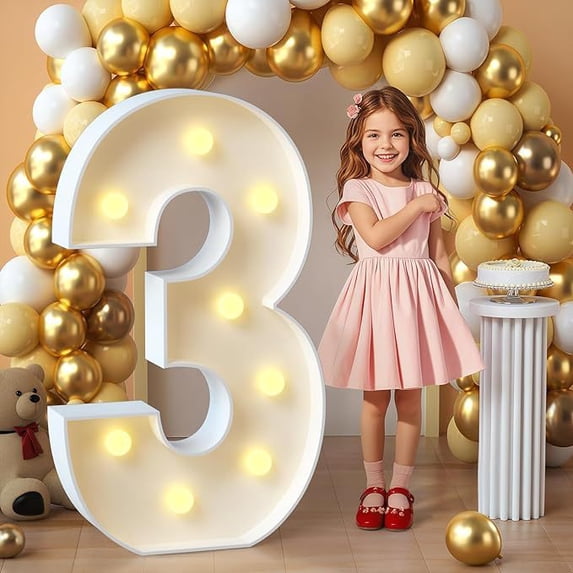 HaCpiu 2026 Graduation Large Number Light Board, Illuminated Number Board Photo Prop, Graduation Decorations for School Event Milestone Decor, Grad Party Backdrop & Commencement Events