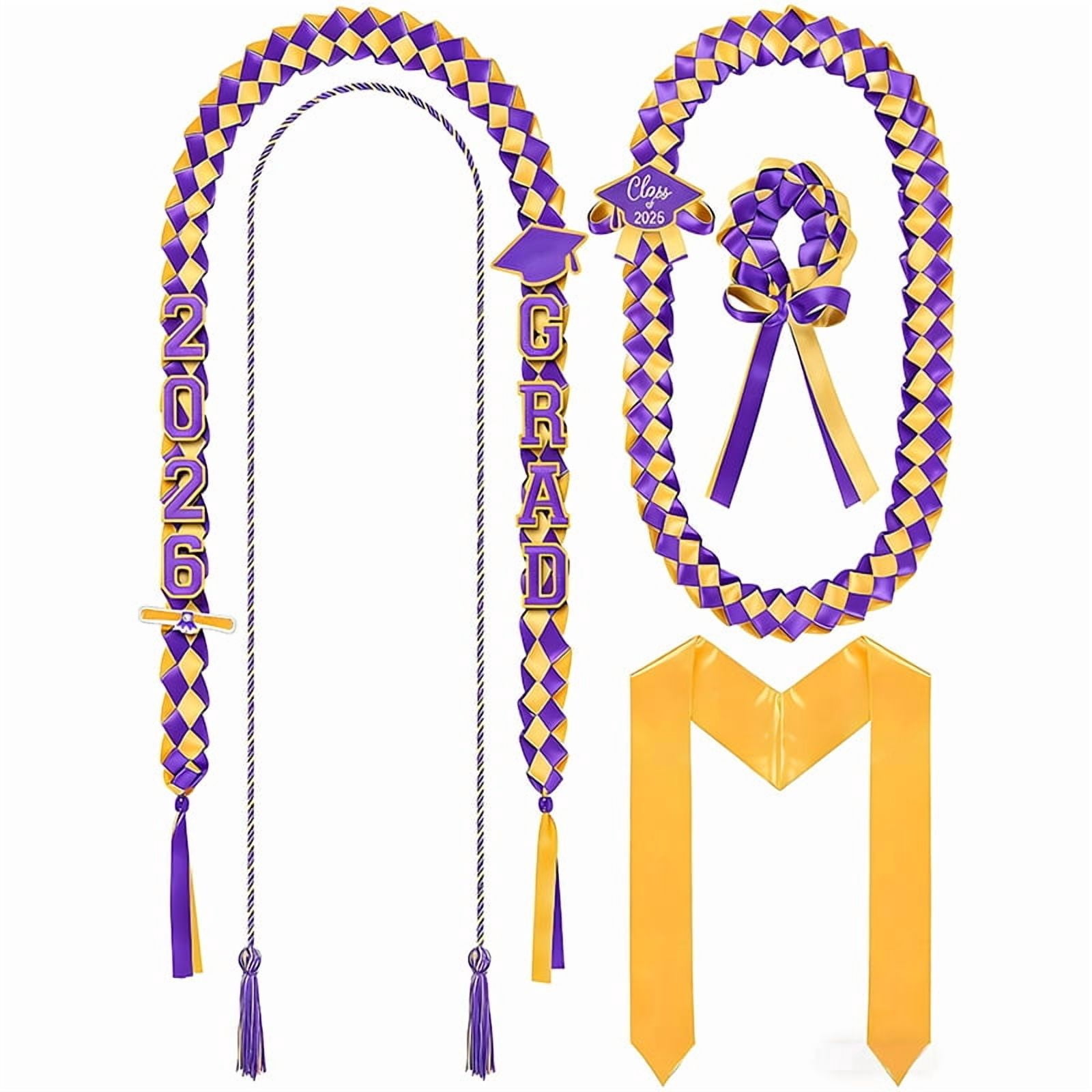 HaCpiu 2026 Graduation Lei & Stole Bundle Accessory Set, Class of 2026 ...