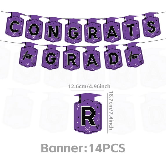 HaCpiu 2026 Graduation Party Decorations, Congrats Grad Party Bundle for Class of 2026 Grad Party, Graduation Decorations for High School, College Graduation & Photo Props Decor