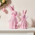 thumbnail image 1 of HaCpiu 2Pcs Easter Bunny Figurines Set, Large & Small Rattan Effect Resin Rabbit Statues, Spring Farmhouse Home Decor for Tabletop & Mantel, Indoor Easter Bunny Decorations & Gift, 1 of 6