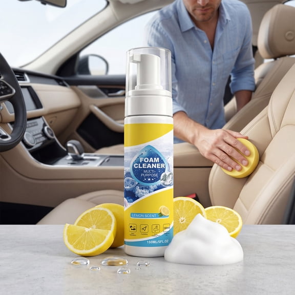 HaCpiu Multi-Enzyme Foam Cleaner Spray, 4-in-1 All-Purpose No-Rinse Deep Cleaning, Perfect for Car Interior, Kitchen, Bathroom, Sofa Upholstery