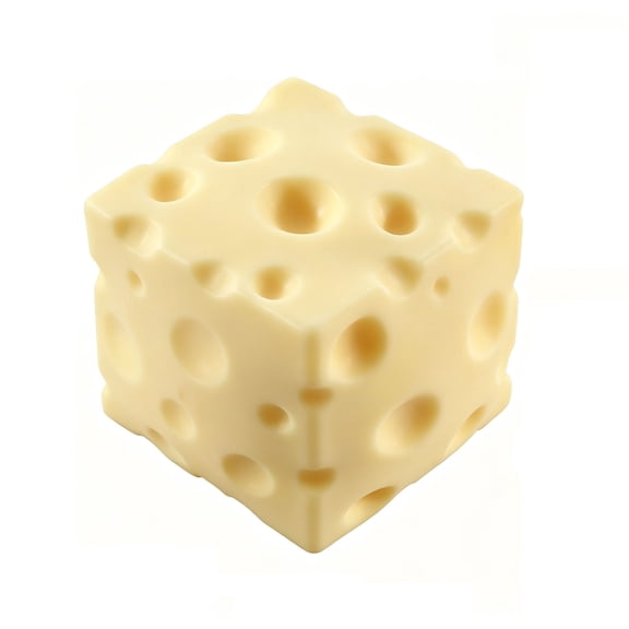 HaCpiu Pink Cheese Squishy Toys, Stretchy Sensory Fidget Cube, Slow Rising Squeeze Stress Ball for Stress Relief, Ideal Party Favors & Office Travel Companions