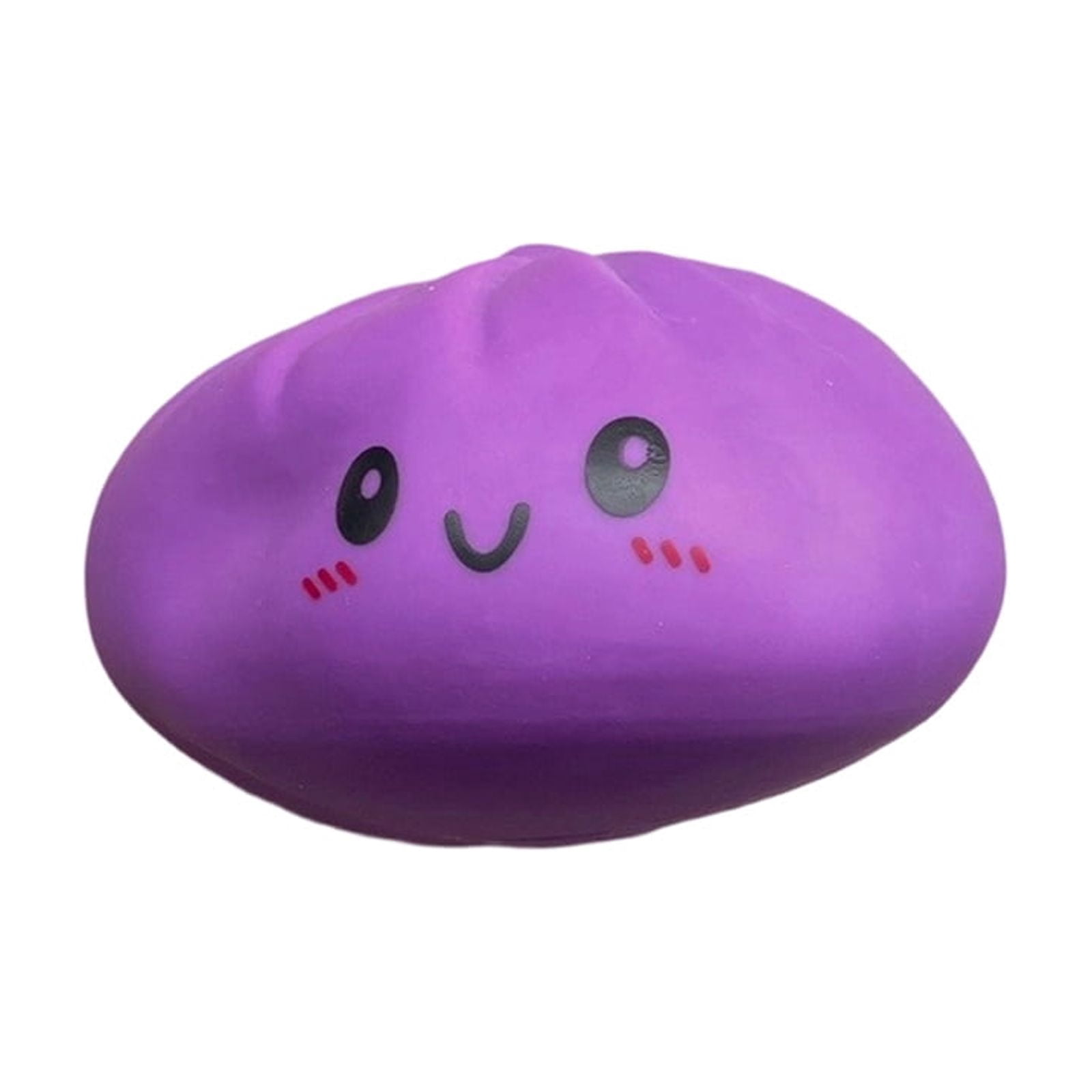 HaCpiu Purple Dumpling Stretchy Sensory Squishies Toys, 9.8" Cute Bun Shaped Fidget Squeeze Ball for Stress & Anxiety Relief, Ideal for Home, Office, Desk Decor, Focus & Relaxation