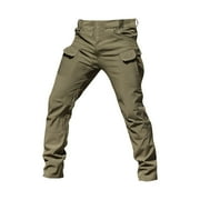 HaHaHappy Flexcamo - Tactical Waterproof Pants, Texwix Tactical Pants for Men, Stretch Hiking Cargo Pant with Multi Pockets Army Green L