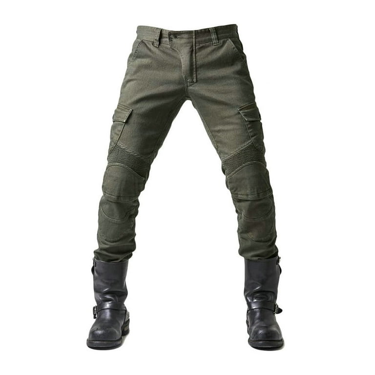 HaHaHappy Motorcycle Riding Pants Wide Leg Hight Waist
