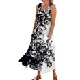 HaHaHappy Sundresses for Women 2024 Trendy Sleeveless Floral Scoop Neck