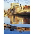 thumbnail image 1 of HaPenny Bridge River Liffey Dublin Ireland 19th Century Bridge Poster Print by The Irish Image Collection, 26 x 34 - Large, 1 of 1