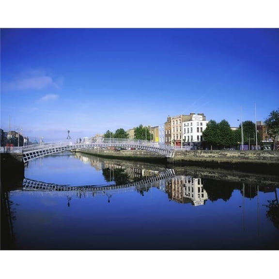 HaPenny Bridge River Liffey Dublin Ireland Poster Print by The Irish Image Collection - 34 x 26 - Large