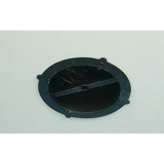 HaVACo Quick Connect 12" Square Ceiling Diffuser with 8" Register Boot and Butterfly Damper, ABS Plastic Grille, 4-Way Deflection Ceiling Diffuser for Air Vent, Home Improvement, W